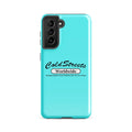 Turquoise phone case with Cold Streets Worldwide logo for Samsung Galaxy S20 S21 S22