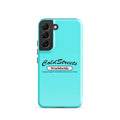 Turquoise phone case with ColdStreets Worldwide for Samsung Galaxy S20 S21 S22