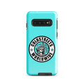 Turquoise phone case with Coldstress Worldwide logo and Statue of Liberty for Samsung Galaxy S20 S21 S22