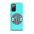 Turquoise phone case with Coldstreets Worldwide logo for Samsung Galaxy S20 S21 S22