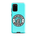 Turquoise phone case with Goldstreet’s Worldwide logo for Samsung Galaxy S20, S21, S22