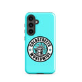 Turquoise phone case with Coldstreet Worldwide logo, ideal for Samsung Galaxy S20 S21 S22
