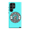 Turquoise phone case with Statue of Liberty logo for Samsung Galaxy S20 S21 S22