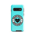 Turquoise phone case with Coldstreets Worldwide logo for Samsung Galaxy S20, S21, S22