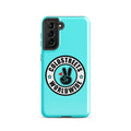 Turquoise phone case with Coldstreets Worldwide logo for Samsung Galaxy S20 S21 S22