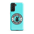 Turquoise phone case with Coldstreets Worldwide logo for Samsung Galaxy S20, S21, S22