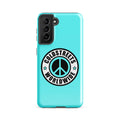 Turquoise phone case with Coldstreets Worldwide logo for Samsung Galaxy S20, S21, S22