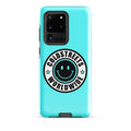 Turquoise phone case with Coldstreets Worldwide logo for Samsung Galaxy S20, S21, S22