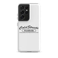 White smartphone case with ColdStreets Worldwide, compatible with Samsung Galaxy S20, S21, S22