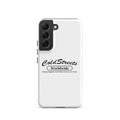 White smartphone case with Cold Streets Worldwide for Samsung Galaxy S20, S21, S22