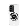 White phone case with Coldstreet Worldwide logo for Samsung Galaxy S20, S21, S22