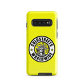 Yellow phone case with Coldstress Worldwide logo for Samsung Galaxy S20 S22 S23