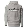 Light gray hoodie sweatshirt with ColdStreet Georgia text, ideal for grey white sky style