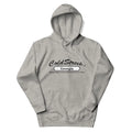 Gray hooded sweatshirt from CS Clothing Co. featuring Cold Street Georgia in carbon grey white