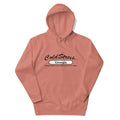 Dusty pink hoodie with Cold Street Georgia print from CS Clothing Co. in blue bone dusty color