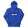 Royal blue hooded sweatshirt with Cold Street Hawaii text for CS Clothing Co. collection