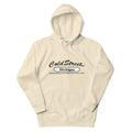 Cream-colored hoodie with Cold Street Michigan print from CS Clothing Co. in Dusty Rose Team