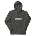 Dark gray hooded sweatshirt with Missouri text for CS Clothing Co in carbon grey white