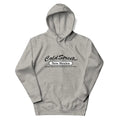 Gray hooded sweatshirt with Cold Street New Mexico print, available in carbon grey white