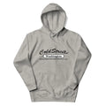 Gray hooded sweatshirt with Cold Stream Washington print in carbon grey white color