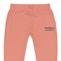 Pink unisex sweatpants with Cold Streets text by CS Clothing Co. for cold streets clothing