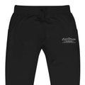 Black unisex sweatpants with Cold Spencer text, part of Cold Streets Clothing collection
