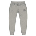 Light gray unisex sweatpants with elastic cuffs and drawstring waist from Cold Streets Clothing