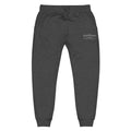 Dark gray unisex sweatpants with elastic cuffs by CS Clothing Co for cold streets fashion