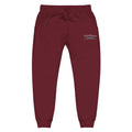 Burgundy unisex sweatpants with elastic waistband, perfect for Cold Streets Clothing