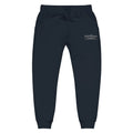 Black unisex sweatpants with elastic cuffs and drawstring waist from CS Clothing Co