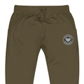 Olive green unisex sweatpants with logo patch from CS Clothing Co. 0-WW-3 for cold streets clothing