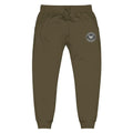 Olive green unisex sweatpants with logo patch from CS Clothing Co 0-WW-3 for cold streets clothing