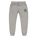 Gray unisex sweatpants with embroidered logo patch from CS Clothing Co. 0-WW-4 for cold streets clothing
