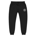 Black unisex sweatpants with embroidered logo patch from CS Clothing Co. 0-WW-6