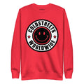 Red sweatshirt with Coldstreets Worldwide logo, part of the Royal Team Red collection