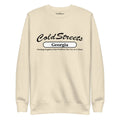 Cream-colored sweatshirt with ColdStreets Georgia, perfect for Dusty Rose team supporters