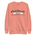 Peach sweatshirt featuring ColdStreets Hawaii from CS Clothing Co. in dusty rose team style