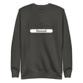 Dark gray sweatshirt with Hawaii text for the Dusty Rose Team from CS Clothing Co