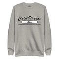 Gray sweatshirt with ColdStreets Idaho for dusty rose team apparel from CS Clothing Co