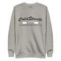 Grey sweatshirt with ColdStreets Kansas design in carbon grey from CS Clothing Co