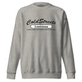 Grey sweatshirt with Cold Streets Louisiana text in carbon grey from CS Clothing Co. US