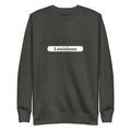 Dark gray Louisiana sweatshirt in carbon grey white by CS Clothing Co