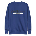 Navy blue Alaska sweatshirt from CS Clothing Co. in grey white bone style