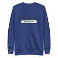 Royal blue sweatshirt with Minnesota print from CS Clothing Co, featuring royal forest green accents