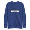 Navy blue sweatshirt with Montana text, stylish for dusty rose team and more