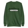 Royal Forest Green sweatshirt with Cold Streets New Hampshire print from CS Clothing Co