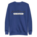 Navy blue sweatshirt with New Hampshire print from CS Clothing Co. in royal forest green