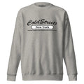 Grey sweatshirt with Cold Streets New York, available in carbon grey white