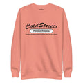 Peach sweatshirt with ColdStreets Pennsylvania for Dusty Rose Team from CS Clothing Co