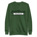 Forest green sweatshirt with ColdStreets Pennsylvania for the Dusty Rose team